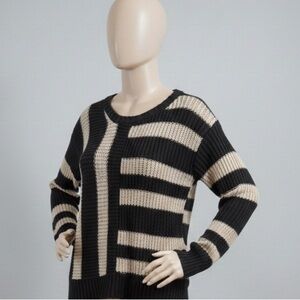 Level Eight Striped Knit Sweater – Plus / One Size – Excellent Condition